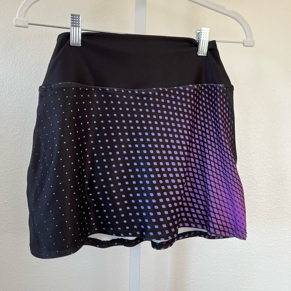 Paddletek Womens Black Purple Pickleball Skort